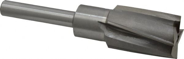 Value Collection - 1-5/16" Diam, 1/2" Shank, Diam, 4 Flutes, Straight Shank, Interchangeable Pilot Counterbore - Exact Tool & Supply