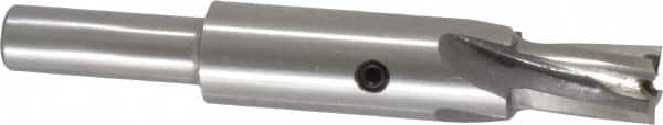 Value Collection - 9/32" Diam, 1/4" Shank, Diam, 4 Flutes, Straight Shank, Interchangeable Pilot Counterbore - Exact Tool & Supply