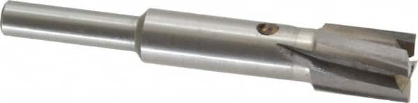 Value Collection - 15/32" Diam, 1/4" Shank, Diam, 4 Flutes, Straight Shank, Interchangeable Pilot Counterbore - Exact Tool & Supply