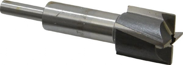 Value Collection - 27/32" Diam, 1/4" Shank, Diam, 4 Flutes, Straight Shank, Interchangeable Pilot Counterbore - Exact Tool & Supply