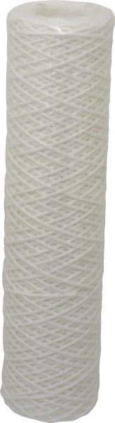 Parker - 2-1/2" OD, 5µ, Polyester String-Wound Cartridge Filter - 10" Long - Exact Tool & Supply