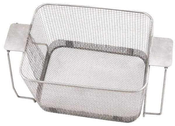 CREST ULTRASONIC - Stainless Steel Parts Washer Basket - 177.8mm High x 215.9mm Wide x 11" Long, Use with Ultrasonic Cleaners - Exact Tool & Supply