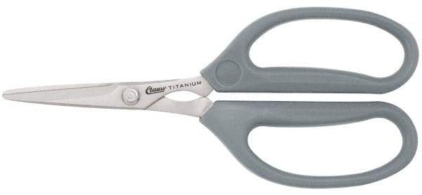 Clauss - 1-3/4" Length of Cut, Straight Pattern Multi-Purpose Snip - 6" OAL, ABS Handle - Exact Tool & Supply