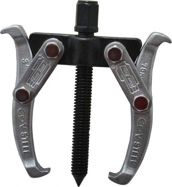 Value Collection - 1-1/2" to 3" Spread, 2 Ton Capacity, Gear Puller - 60mm Reach, For Bearings, Gears & Pulleys - Exact Tool & Supply