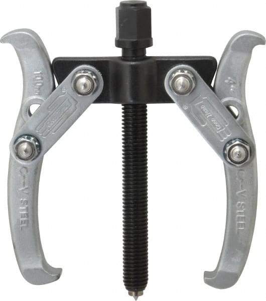 Value Collection - 2" to 4" Spread, 4 Ton Capacity, Gear Puller - 70mm Reach, For Bearings, Gears & Pulleys - Exact Tool & Supply