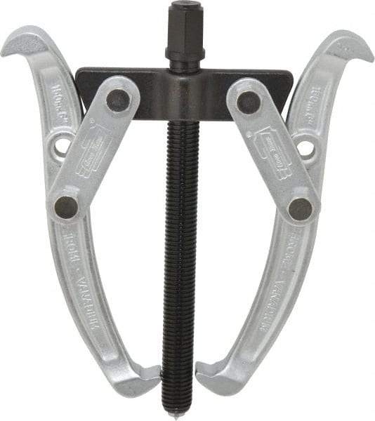 Value Collection - 2-1/2" to 6" Spread, 6 Ton Capacity, Gear Puller - 120mm Reach, For Bearings, Gears & Pulleys - Exact Tool & Supply