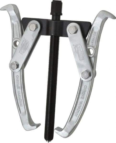 Value Collection - 3-1/4" to 8" Spread, 10 Ton Capacity, Gear Puller - 175mm Reach, For Bearings, Gears & Pulleys - Exact Tool & Supply
