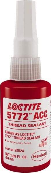 Loctite - 50 mL, Yellow, Low Strength Liquid Thread Sealant - 24 hr Full Cure Time - Exact Tool & Supply