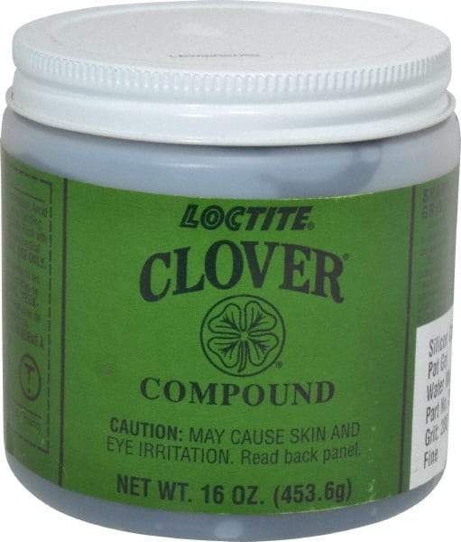 Loctite - 1 Lb Water Soluble Compound - Compound Grade Extra Fine, 280 Grit, Black & Gray, Use on General Purpose - Exact Tool & Supply