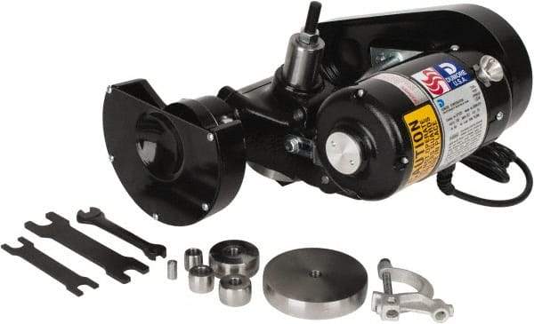 Dumore - Interchangeable, Internal and External Spindle, Tool Post Grinder - 1/8, 9 to 20 Inch Lathe Swing Compatibility, 0.75 hp, 120 Volts - Exact Tool & Supply