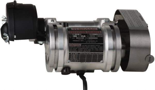 Themac - Interchangeable, Internal and External Spindle, Tool Post Grinder - 1/8, 12 to 15 Inch Lathe Swing Compatibility, 1/2 hp, 115 Volts, 11-3/8 Inch Long, 55/64, 1-7/64, 1-47/64, 1-63/64 and 2-13/16 Inch Spindle Hole Diameter - Exact Tool & Supply