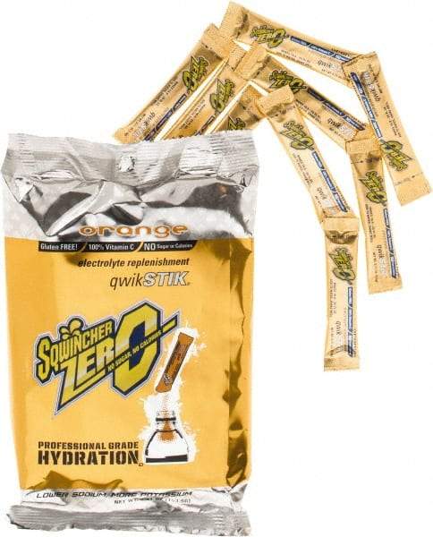 Sqwincher - 0.11 oz Packet Sugar Free Orange Activity Drink - Powdered, Yields 20 oz - Exact Tool & Supply
