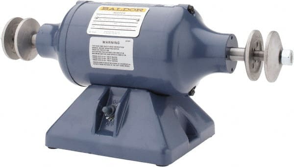 Baldor Reliance - 6" Wheel Diam x 3/4" Wheel Width, 1/3 hp Buffer - Exact Tool & Supply