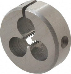 Interstate - 3/16-24 UNS Thread, 1" Outside Diam High Speed Steel Round Die - Right Hand Thread, Adjustable - Exact Tool & Supply
