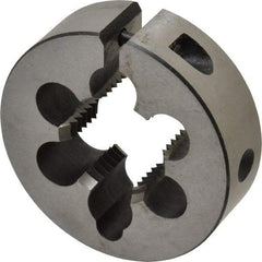 Interstate - M22x2.00 Metric Fine Thread, 2" Outside Diam High Speed Steel Round Die - Right Hand Thread, Adjustable - Exact Tool & Supply