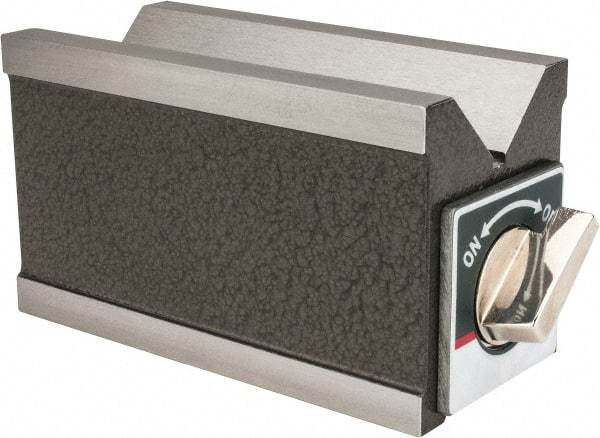 Value Collection - 1-3/4" Max Capacity, 90° Angle, V-Block - 124mm Long x 60mm Wide x 2-7/8" High, Sold as Individual - Exact Tool & Supply