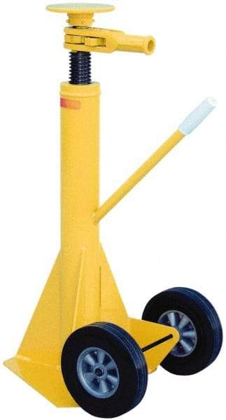 Vestil - Trailer Stabilizing Jack - 39 to 51" Service Height, 10" Wheels - Exact Tool & Supply