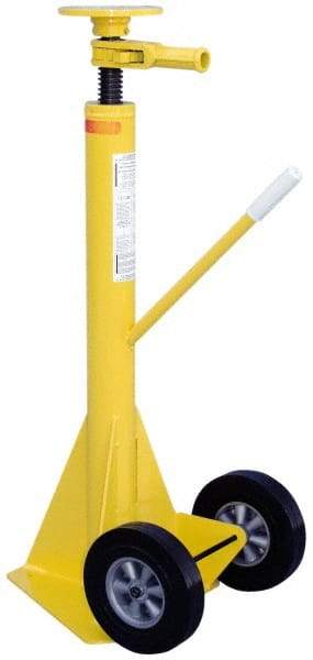 Vestil - Trailer Stabilizing Jack - 45 to 57" Service Height, 10" Wheels - Exact Tool & Supply
