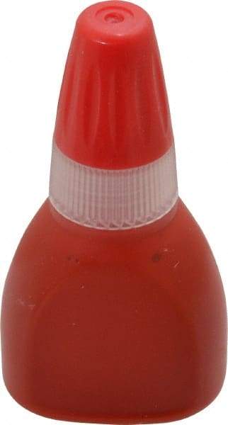 Value Collection - Rubber Stamp Accessories Type: Refill Ink Color: Red - Exact Tool & Supply