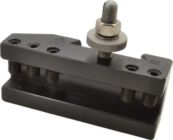Aloris - Series CA, #13 Extension Tool Post Holder - 14 to 20" Lathe Swing, 2-1/2" OAH, 1" Max Tool Cutting Size, 1-11/16" Centerline Height - Exact Tool & Supply