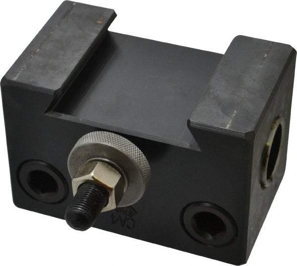Aloris - Series CA, #4 Boring Bar Tool Post Holder - 14 to 20" Lathe Swing, 2-3/4" OAH x 4-1/2" OAL, 1-3/8" Centerline Height - Exact Tool & Supply