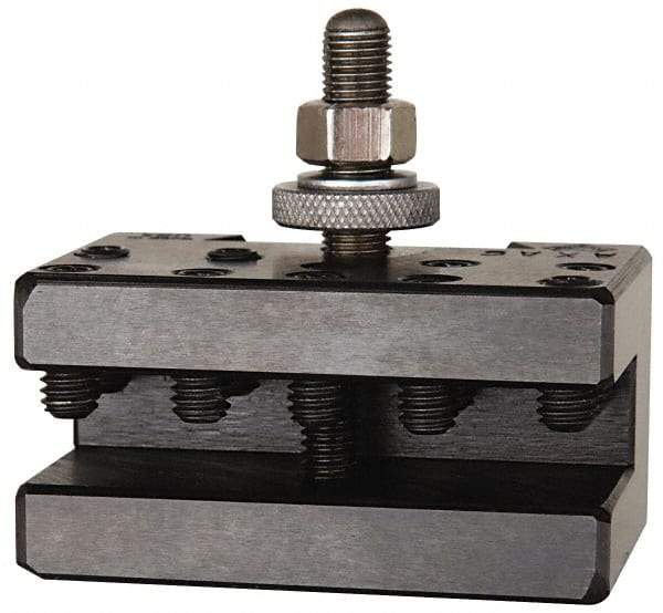 Aloris - Series AXA, #6 Multiple Tool Post Holder - 12" & Under Lathe Swing, 1-9/16" OAH, 1/2" Max Tool Cutting Size, 1" Centerline Height - Exact Tool & Supply