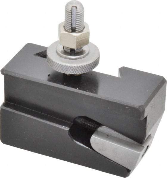 Aloris - Series BXA, #7R Universal Parting Blade Tool Post Holder - Reversible - 10 to 15" Lathe Swing, 1-3/4" OAH, 11/16" Max Tool Cutting Size, 3/4" Centerline Height - Exact Tool & Supply