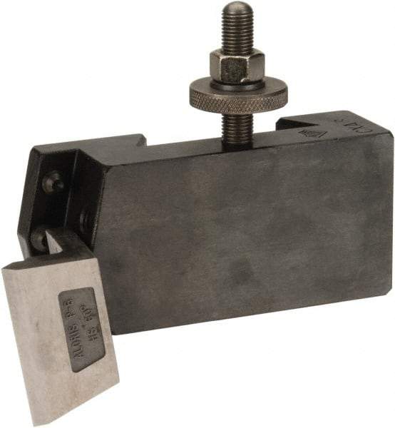 Aloris - Series CXA, #8 Threading Tool Post Holder - 13 to 18" Lathe Swing, 2" OAH, 1-1/8" Centerline Height - Exact Tool & Supply