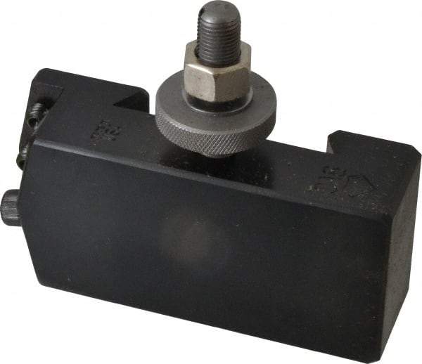 Aloris - Series CA, #8 Threading Tool Post Holder - 14 to 20" Lathe Swing, 2-1/4" OAH, 1-1/4" Centerline Height - Exact Tool & Supply