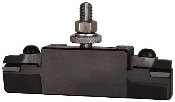 Aloris - Series AXA, #16 Turning & Facing Tool Post Holder for Carbide Triangular Inserts - 12" & Under Lathe Swing, 1-3/8" OAH, 7/8" Centerline Height - Exact Tool & Supply