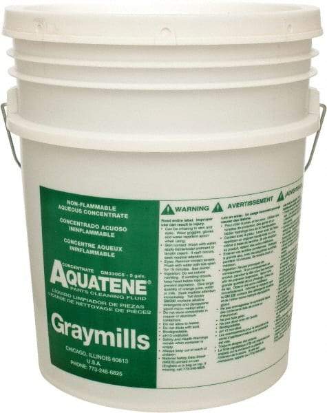 Graymills - 5 Gal Pail Parts Washer Fluid - Water-Based - Exact Tool & Supply