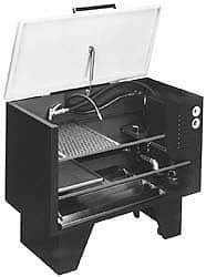 Graymills - Free Standing Solvent-Based Parts Washer - 42 Gal Max Operating Capacity, Steel Tank, 36" (Lid Close)/58" (Lid Open) High x 44" Long x 21-1/2" Wide, 115 Input Volts - Exact Tool & Supply