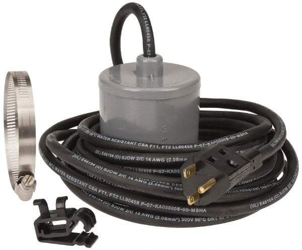 Berkeley - 230 AC Volt, Sump, Sew and Eff, Float Switch - 20 Ft. Cord Length, 2 HP, PVC - Exact Tool & Supply