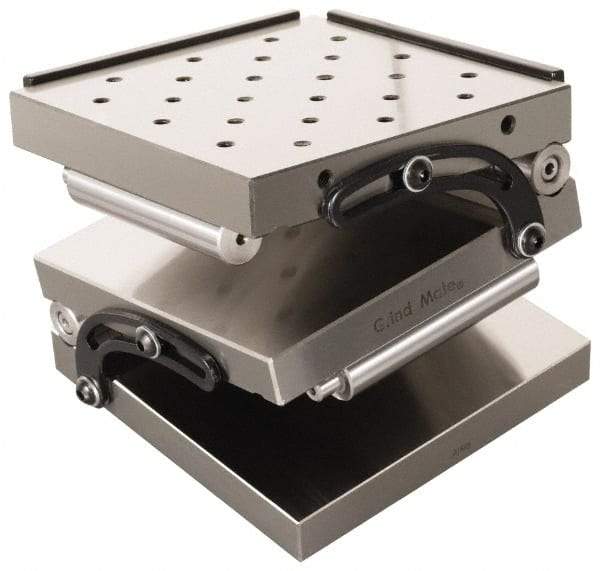 Interstate - 6" Long x 6" Wide x 3-1/4" High, Compound Precision Sine Plate - Square to within 0.0002" - Exact Tool & Supply