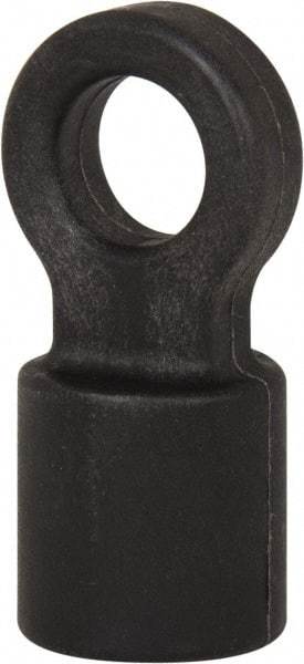 Schaefer Brush - 2" Long, 3/8" NPT Female, Aluminum Pull Ring - 1-1/4" Diam, For Use with Tube Brushes & Scrapers - Exact Tool & Supply