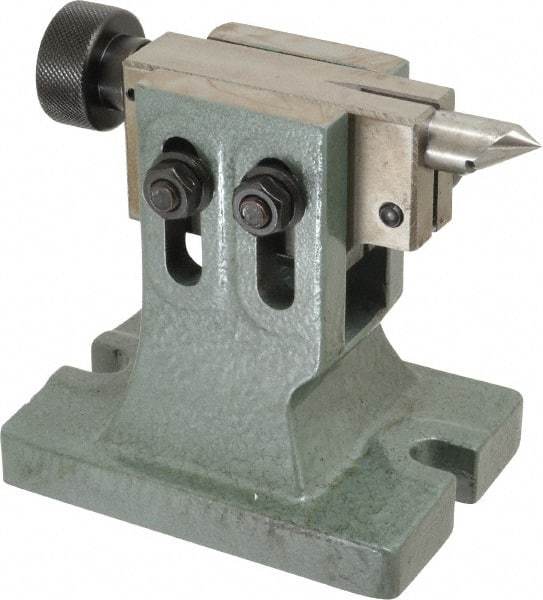Yuasa - 8" Table Compatibility, 5.31" Center Height, Tailstock - Adjustable Height - Exact Tool & Supply