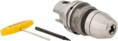Kennametal - 0.99 to 13mm Capacity, Integral Shank Drill Chuck - Keyless, Modular Connection, 49.5mm Sleeve Diam, 89.99mm Open Length - Exact Tool & Supply