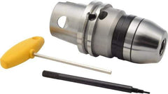 Kennametal - 2.49 to 15.88mm Capacity, Integral Shank Drill Chuck - Keyless, Modular Connection, 51.99mm Sleeve Diam, 89.99mm Open Length - Exact Tool & Supply