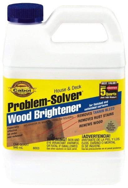 Cabot - 1 Gal Bottle Wood Cleaner - Exact Tool & Supply