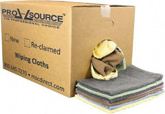 PRO-SOURCE - 27 Inch Long x 16 Inch Wide Car Wash Cotton Towels - Assorted Colors, Terry Cloth, Low Lint, 25 Lbs. at 2 to 4 per Pound, Box - Exact Tool & Supply