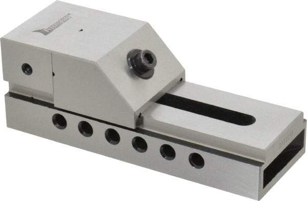 Interstate - 2" Jaw Width, 2-1/2" Jaw Opening Capacity, 1" Jaw Height, Toolmaker's Vise - Flat Jaw, 0.0002" Parallelism, 0.0002" Squareness, 5-1/2" OAL x 1-31/32" OAH - Exact Tool & Supply