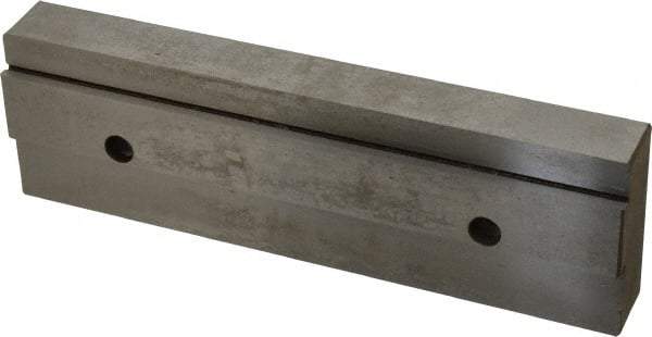 Kurt - 7.969" Wide x 2.44" High x 1.075" ThickDouble Step Vise Jaw - Steel, Fixed Jaw, Compatible with 8" Vises - Exact Tool & Supply