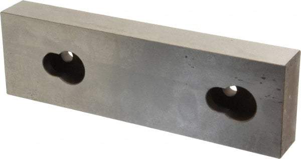 Kurt - 7.969" Wide x 2.44" High x 1.075" ThickFlat/No Step Vise Jaw - Steel, Fixed Jaw, Compatible with 8" Vises - Exact Tool & Supply