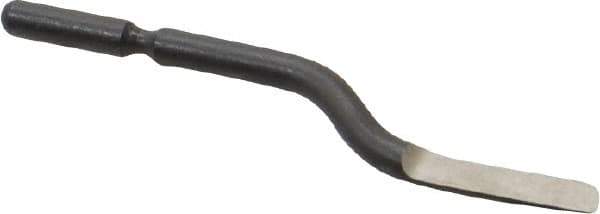 Shaviv - E Right-Handed High Speed Steel Deburring Swivel Blade - Use on Hole Edge & Straight Edge Surfaces, Adjustable - Exact Tool & Supply