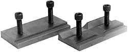 Cardinal Tool - 8" Wide x 3mm High, Step Vise Jaw - Hard, Steel, Fixed Jaw, Compatible with 8" Vises - Exact Tool & Supply
