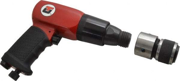 Universal Tool - 3,700 BPM, 2-1/2 Inch Long Stroke, Pneumatic Chiseling Hammer - 4 CFM Air Consumption, 1/4 NPT Inlet - Exact Tool & Supply
