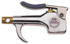 Guardair - 120 Max psi Venturi Nozzle Thumb Lever Blow Gun - 1/4 NPT, Aluminum - Exact Tool & Supply