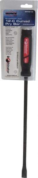 Mayhew - 17" OAL Curved Screwdriver Pry Bar - 3/8" Wide - Exact Tool & Supply
