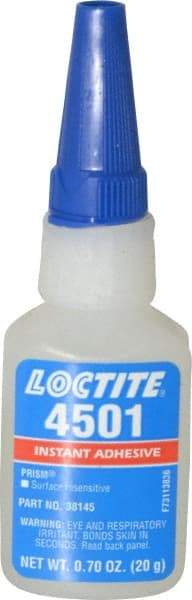 Loctite - 0.70 oz Bottle Clear Instant Adhesive - Series 4501 - Exact Tool & Supply