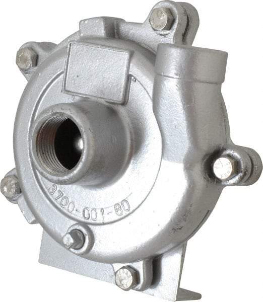 American Machine & Tool - 1 Inch Inlet, 3/4 Inch Outlet, Stainless Steel, Pedestal Mount Pump - O Ring Casing Seal - Exact Tool & Supply
